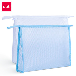 Deli Mesh Document Bag A4 Size Transparent Portable Storage Bag for Student and Office Use - Product Image 1