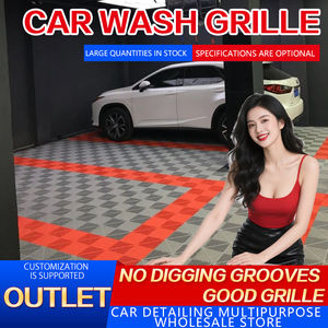 Grille de mosaïque en plastique pour salle de lavage de voiture 4s <span class=keywords><strong>Tapis</strong></span> de sol pour boutique Grille de sol multifonctionnelle pouvant être cousue Grille de sol pour salle de lavage de voiture - Product Image 3