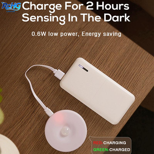 Luz Nocturna LED con Sensor de Movimiento, Recargable por USB con Cable USB, ABS Blanco, para Dormitorio, Cocina, Habitación - Product Image 3