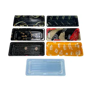 Boîte à emporter de sushi de conteneur d'emballage alimentaire de boursouflure en plastique jetable de conception d'impression JY-1102