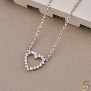 Collar con Colgante de Diamante en Forma de Corazón Cultivado en Laboratorio, 0.37 CT, Diamante en Forma de Corazón Abierto, Collar Minimalista de Oro de 14K, Regalo Perfecto de Aniversario para Ella - Product Image 2