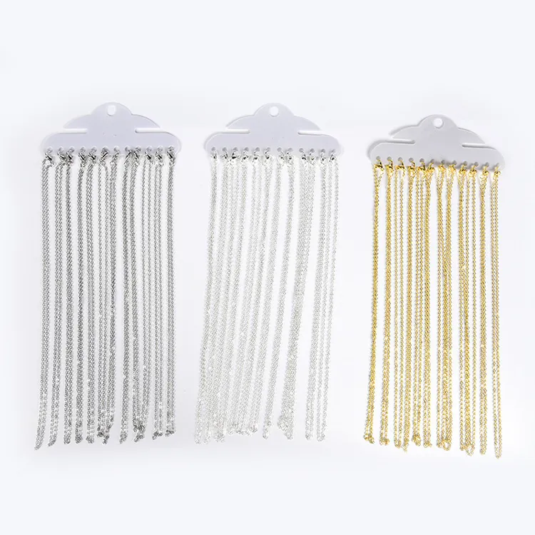 Hot Selling Silverトーン/Gold/ Silver Flat Link Chain/Necklace & Bracelet Connector Charm Finding