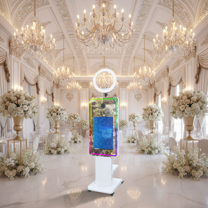 Machine photomaton à écran tactile LCD de 21,5 pouces pour mariage, fête, selfie, appareil <span class=keywords><strong>photo</strong></span> reflex numérique, miroir magique, photomaton, entrepôt américain - Product Image 2