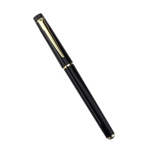 Pluma Estilográfica con Cuerpo de Plástico Negro y Blanco, Punta de Acero Inoxidable de 0.5mm, Artículo de Papelería de Oficina, Regalo Empresarial - Product Image 5