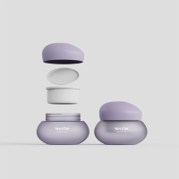 Pot vide pour soins de la peau en plastique mat avec logo couleur personnalisé, 3 oz, unique, pour gommage au sucre, beurre corporel
