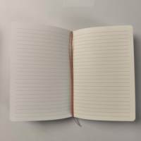 Carnet A5 en tissu de lin personnalisé avec couverture rigide et motifs brodés sur le thème du lapin, vente en gros