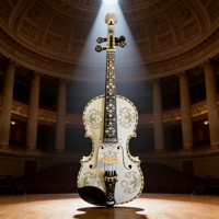 Nouvelle conception de violon artisanal de haute qualité, violon baroque 4/4 avec étui pour les performances et récitals classiques