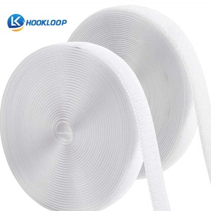 Cinta de gancho y bucle de 1 pulgada para coser, sin adhesivo, de nailon, en rollo, juego de cierres de tela para bolsos, ropa, zapatos y mochilas - Product Image 1