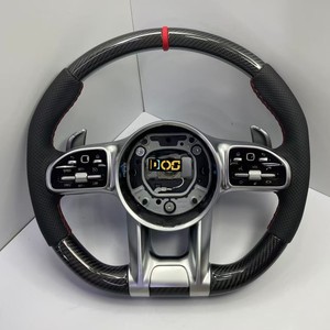 Volant en fibre de carbone forgé le plus vendu pour <span class=keywords><strong>Mercedes</strong></span>-Benz W204 W205 S500 W222 W213 <span class=keywords><strong>AMG</strong></span> C E S G-Class <span class=keywords><strong>AMG</strong></span> GT DOS - Product Image 2