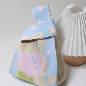 Sac de bonbons de mariage de mode écologique en polyester tricoté à la main <span class=keywords><strong>cadeau</strong></span> promotionnel d'affaires du premier anniversaire des enfants du 100e jour du bébé - Product Image 6
