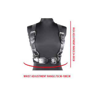 Abbigliamento <span class=keywords><strong>donna</strong></span> Sexy gotico Fetish BDSS Lingerie Bondage giarrettiera cintura Punk pelle imbracatura corpo con manette per adulti - Product Image 4