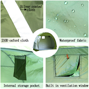 Tenda per bicicletta, ripostiglio in tessuto oxford rivestito in argento 210D, comoda copertura per mountain bike nel 2022 - Product Image 4