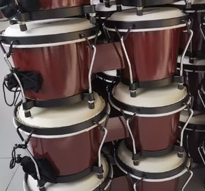 <span class=keywords><strong>Bongo</strong></span> Drum Instrumentos de percusión Instrumentos musicales Modelos calientes Fábrica al por mayor Se puede personalizar el logotipo 7 + 9 pulgadas - Product Image 1