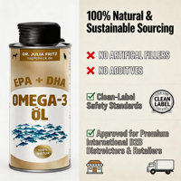 Complément Oméga Professionnel 250ml Napfcheck 100% Naturel pour Peau Saine et Brillante, Soutien Immunitaire et Digestion Sensible pour Chiots et Chiens Seniors