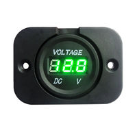 Panel de voltímetro LED de 6V-30V color verde