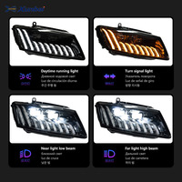Pour Audi Q5, ensemble de phares 2008-2018, lentille LED complète modifiée, DRL séquentiel, clignotant automatique, pièces de rechange pour voiture