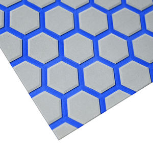 KT GuoMei Haute Qualité 2025 Brun Clair Sur Bleu Petit Hexagone Imperméable Personnalisé <span class=keywords><strong>Marine</strong></span> Tapis Superposé Tapis <span class=keywords><strong>pour</strong></span> Remorques de Bateau - Product Image 2