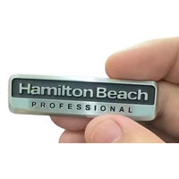 Plaque de nom personnalisée, durable, écologique, en alliage de zinc, avec logo émaillé, plaquée, gravée, résistante aux chocs, pour mur