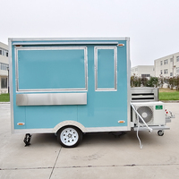 Cuisine mobile de rue entièrement équipée pour la restauration, remorque alimentaire mobile