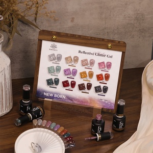 Esmalte de <span class=keywords><strong>Uñas</strong></span> en Gel BORN PRETTY PRO Super Flash, Venta al por Mayor, 15 ml, Sin HEMA ni TPO, Vegano, Removible, Arte de <span class=keywords><strong>Uñas</strong></span>, Gel Reflectante UV con Purpurina - Product Image 5