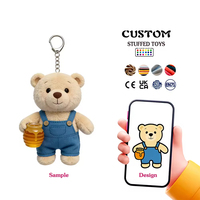 Jouet en peluche personnalisé en nylon, design sur mesure, technique de broderie en coton PP pour les occasions d'anniversaire - Service OEM/ODM disponible