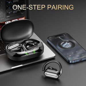 Auriculares TWS Earphone BT <b>Wireless</b> Headphones Mic LED Active Noise Cancellation (ANC) Touch <b>Control</b> Waterproof Sport Ear Hook - Product Image 4