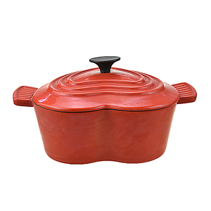 Color rojo en forma <span class=keywords><strong>de</strong></span> corazón <span class=keywords><strong>de</strong></span> esmalte olla <span class=keywords><strong>de</strong></span> <span class=keywords><strong>hierro</strong></span> <span class=keywords><strong>fundido</strong></span> <span class=keywords><strong>de</strong></span> utensilios <span class=keywords><strong>de</strong></span> cocina calentador <span class=keywords><strong>de</strong></span> comida <span class=keywords><strong>de</strong></span> cacerola con tapa - Product Image 3