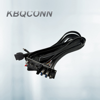 Accesorios de ordenador Cables del panel frontal de la caja del ordenador Dual USB 3,0 + LED de alimentación + LED HDD + interruptor de alimentación + reinicio + SPK + MIC +