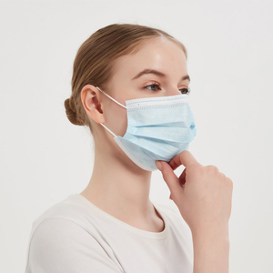 Pabrik kualitas baik langsung 17.5*9.5cm kain tidak ditenun bahan masker wajah <span class=keywords><strong>3</strong></span> lapisan masker wajah sekali pakai - Product Image 4