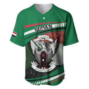 La vittoria della maglia da Baseball del giorno dell'indipendenza del Sudan è nostra: i soldati della patria delle uniformi da Baseball Casual a maniche corte da uomo - Product Image 1
