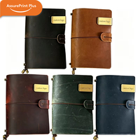 Carnet de voyage vintage en cuir pleine fleur fait main, journal TN, agenda de voyage en cuir de vachette avec logo personnalisé, vente en gros