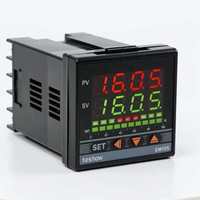 Termostato PID Teshow EM105, Controlador de Temperatura de Plástico ABS de 48*48 mm, IP43, Resolución de 0.1°C, Comunicación RS-485, OEM/ODM, CE