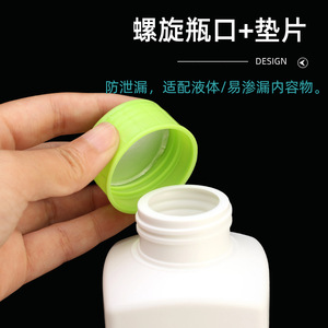 Square <b>Plastic</b> Bottle 500Ml 1000Ml Screw <b>Cap</b> For Chemical Packaging HDPE Blow Molding General Use - Product Image 3