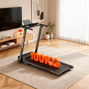 Tapis roulant électrique portable avec protection articulaire, moteur DC 0,75 CV, moniteur LED multifonction et bande de course amortissante - Product Image 1