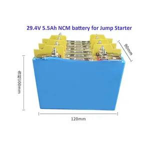 50C 70C高放电电流3.7v 5.5ah锂离子电池29.4v 5.5ah 38500mAh 142.45Wh 7S1P跳车启动器电池组套件