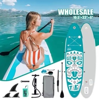 Planche de surf gonflable portable en plastique pour enfants et adultes planche à pagaie debout