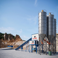 25-180m³/jam Pelat Baja Tebal 6mm PLC Otomatis Penuh Pabrik Pencampur Beton Kecil Murah Pabrik Batching Beton Siap Pakai