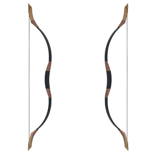 Bộ cung <span class=keywords><strong>recurve</strong></span> truyền thống họa tiết da rắn đen dành cho người mới bắt đầu, bắn ngoài trời, săn bắn, lực kéo 20-50 lbs, chất liệu sợi gỗ, làm thủ công tại Trung Quốc - Product Image 1