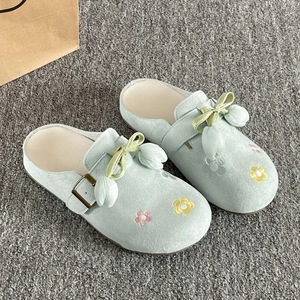Half Slippers Outerwear 2026 Summer New Fashion Fairy Skirt French Style Flat Kids Sandals Rubber Outsole - Product Image 1