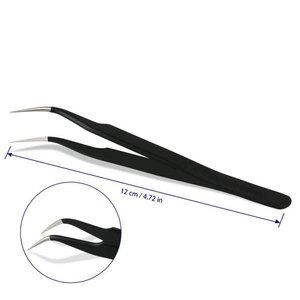 Hot Selling Reusable Eyelash Tweezers In High Quality Stainless Steel Material Custom Made Lightweight Eyelash Extension Tweezer - Product Image 5
