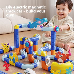 Trenino Magnetico a Levitazione Variabile, Giocattolo Educativo per Bambini, Blocchi da Costruzione in Plastica ABS, Treno Piccolo Anti-Gravità - Product Image 2