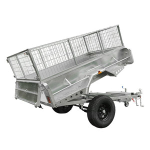 Hot Push Pratique 7*4 Remorque de cage de camion à benne basculante à essieu unique, Traction tout, qualité fiable - Product Image 1