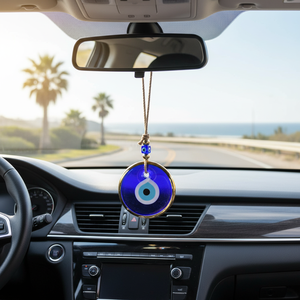 Evil Eye Gold Trim Ornament 11x31cm Cadeaux de voiture Accessoire décoratif élégant - Product Image 3