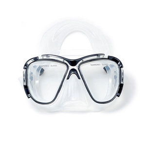 Masque de plongée à double lentille en verre trempé, silicone liquide, pour adultes, sports nautiques - Product Image 1