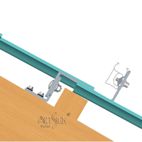 Support de fixation avant-arrière en aluminium ARTSIGN pour panneaux solaires, support de montage PV haute capacité, pied de fixation pour système de support solaire de grande envergure sur toiture