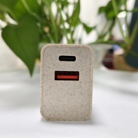 Chargeur de paille de blé PD rapide biodégradable 20W pour iPhone 15 16