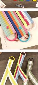 Custom Fashion Rainbow for Backpack Lanyards Colored Canvas Webbing Phone Strap <b>Personalized</b> <b>Keychains</b> Custom Keychain - Product Image 4