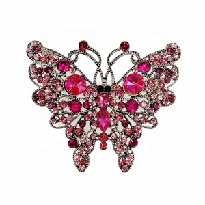Lailina-broche de mariposa con diamantes de imitación para mujer, broche de Animal, joyería, regalo - Product Image 1