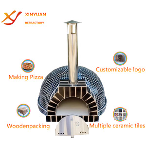 Meilleure qualité 16 pouces Style italien céramique intérieur extérieur cuisson aux <span class=keywords><strong>granulés</strong></span> grand four à pizza au feu <span class=keywords><strong>de</strong></span> <span class=keywords><strong>bois</strong></span> dôme four à pizza au feu <span class=keywords><strong>de</strong></span> <span class=keywords><strong>bois</strong></span> - Product Image 2