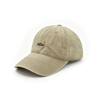 Casquette de baseball vintage délavée à visière souple avec broderie minimaliste de lettres, style rétro, réglable, protection solaire